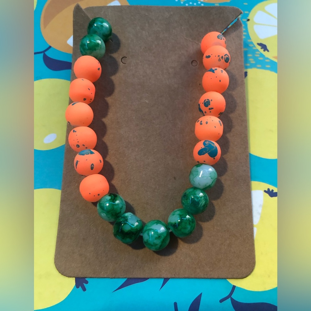 Handmade Bracelet: Pumpkin Patch